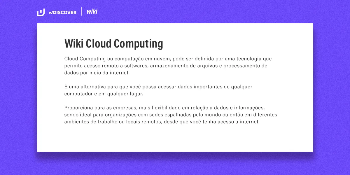 Wiki Cloud Computing