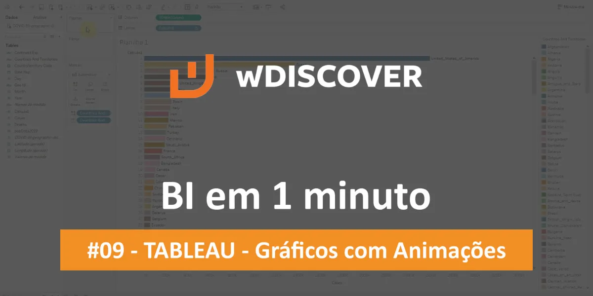 #09 - TABLEAU - Gráficos com Animações | BI em 1 minuto