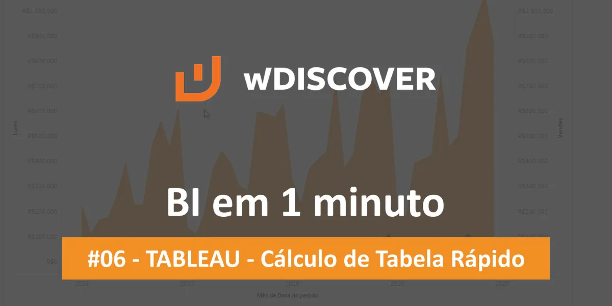 #06 - TABLEAU - Cálculo de Tabela Rápido | BI em 1 minuto