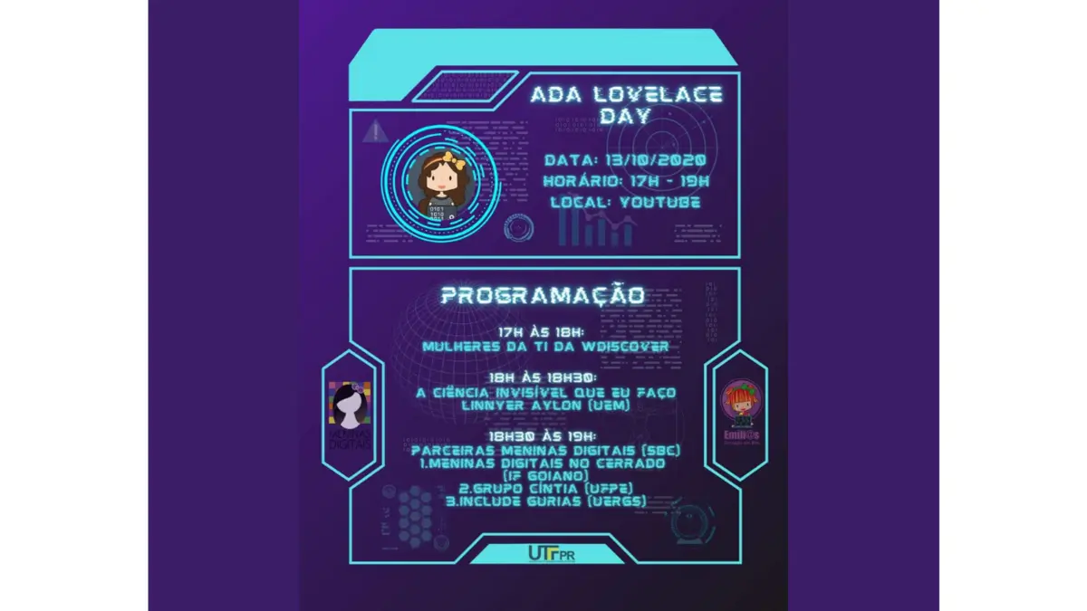 ADA LOVELACE DAY - Projeto Emíli@s - Armação em Bits